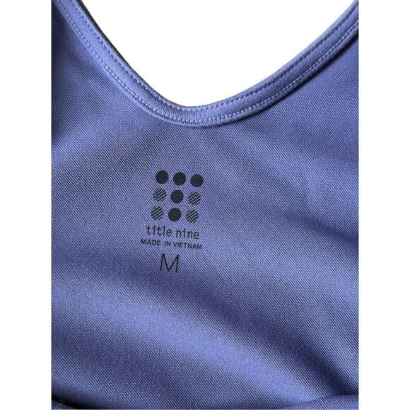 Title Nine Dream V Neck Dress Purple size M Athleisure Solid - Picture 3 of 7